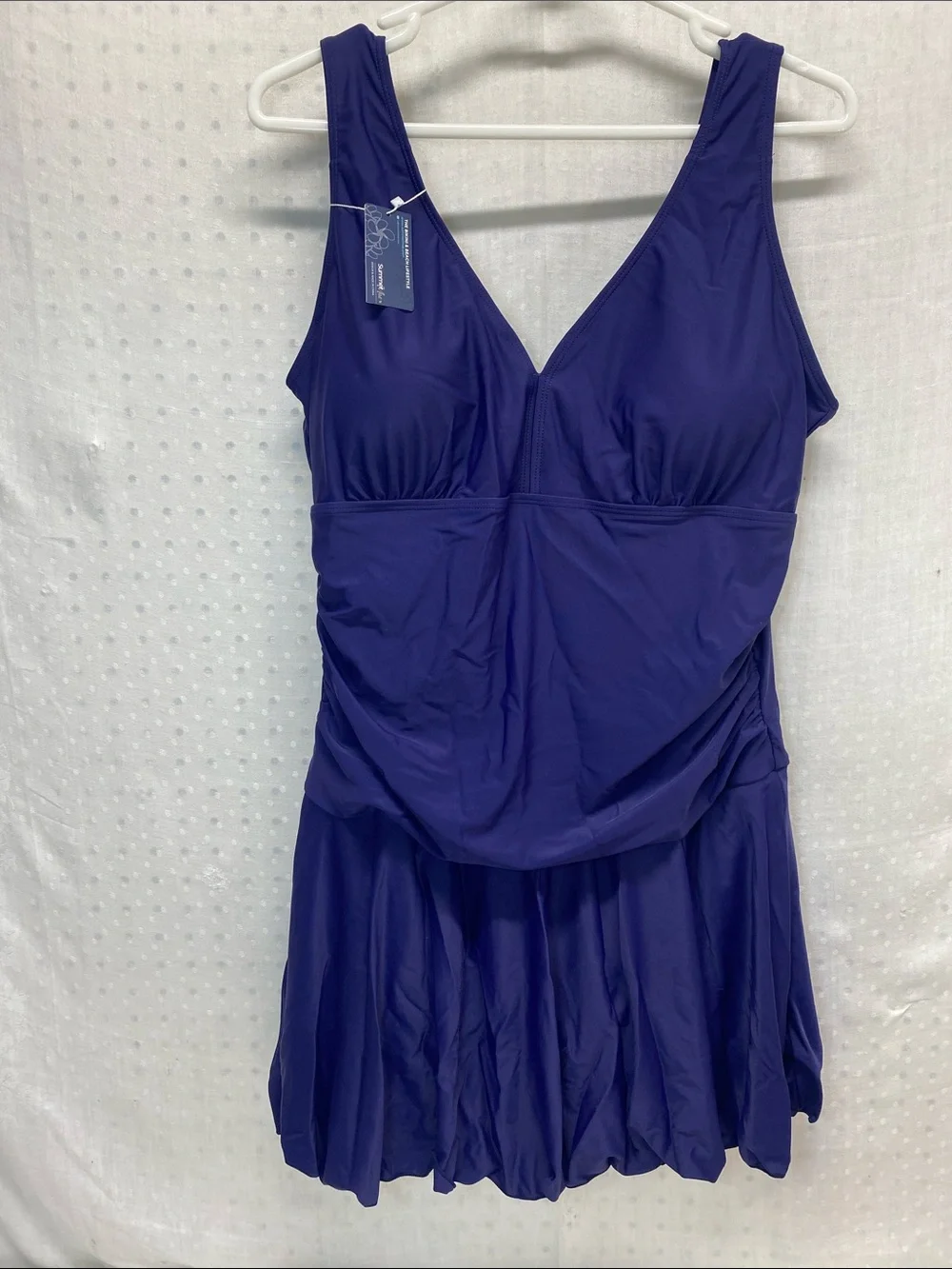 Summer Mae One Piece Swimsuit Dress Style Blue XXL